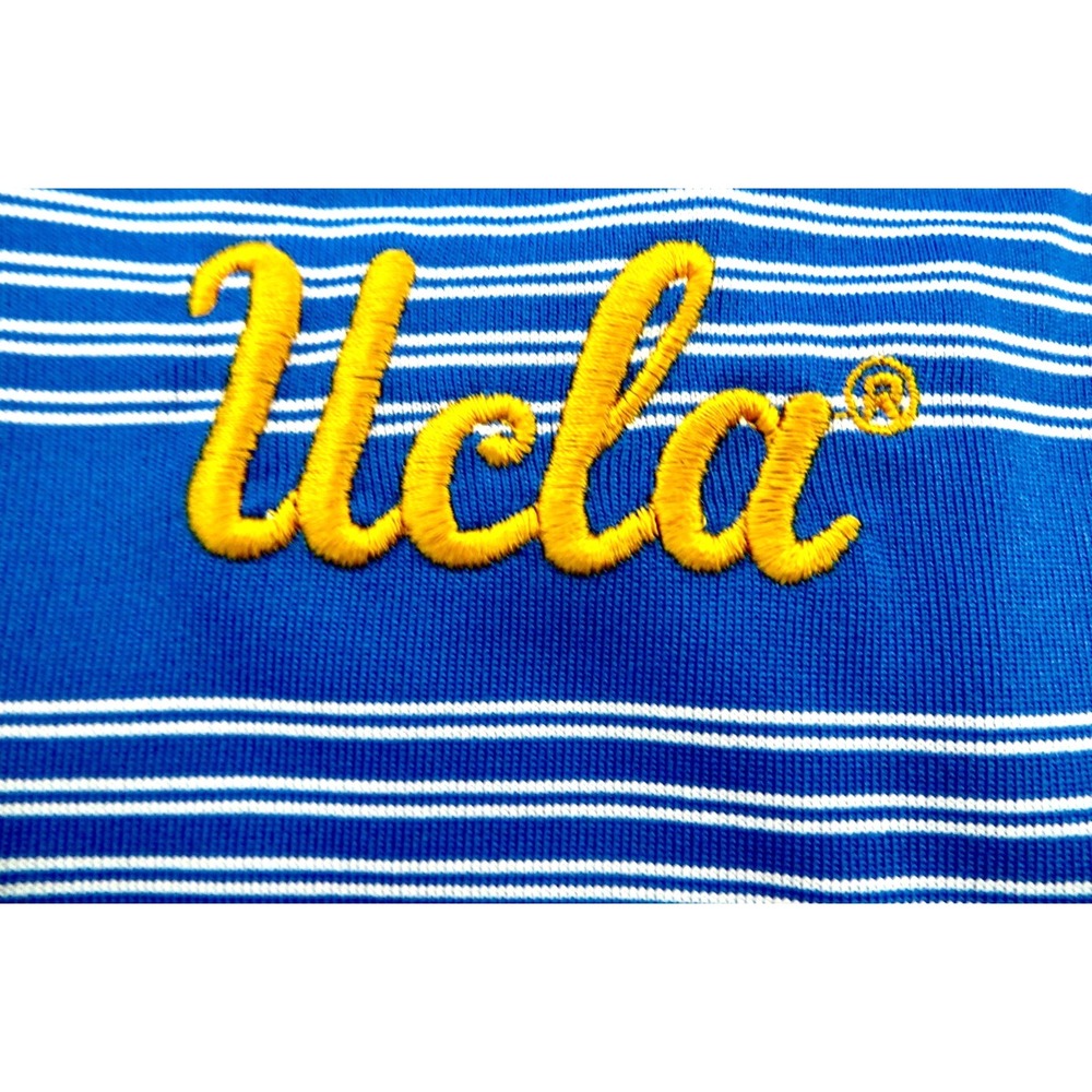 NEW! UCLA Bruins Short Sleeve Polo Shirt Blue Men's SZ Large - Picture 6 of 8
